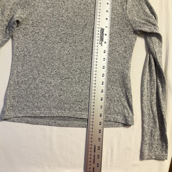 Zara Women Sweatshirt M Gray Long Sleeve Turtleneck Soft - Picture 5 of 8